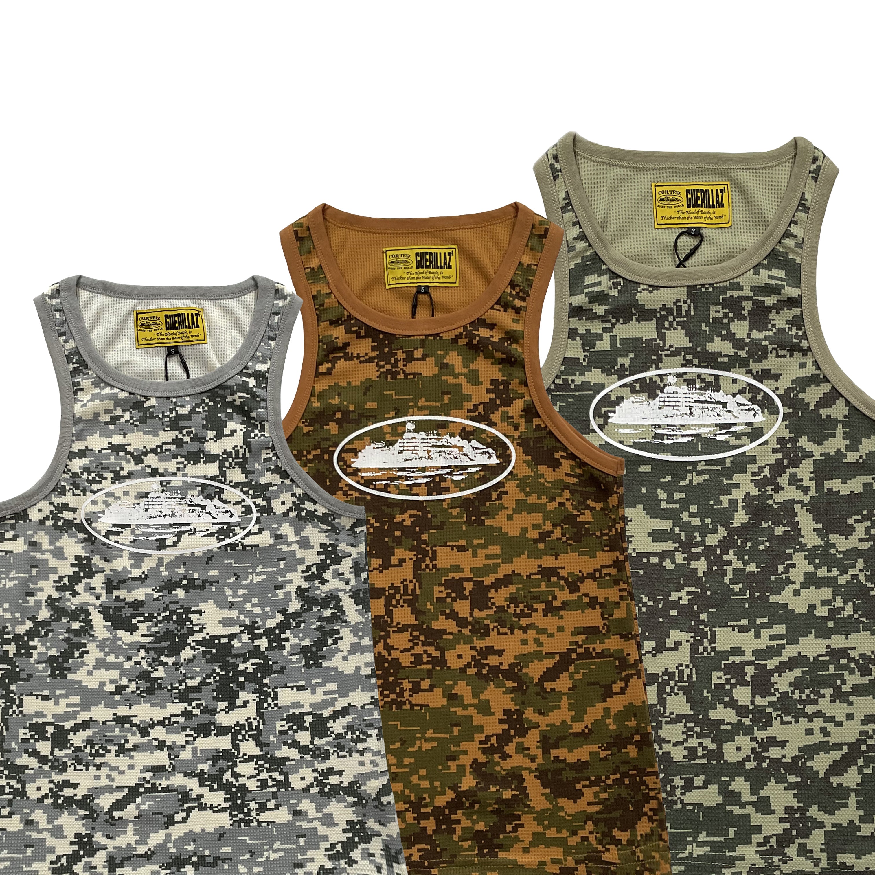 Camiseta Corteiz Camo - Colores