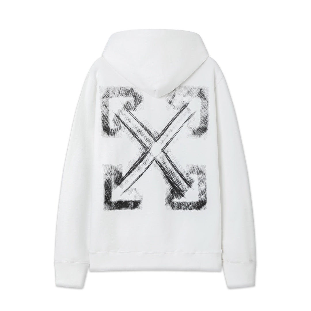 Poleron Off-White - Negro / Blanco