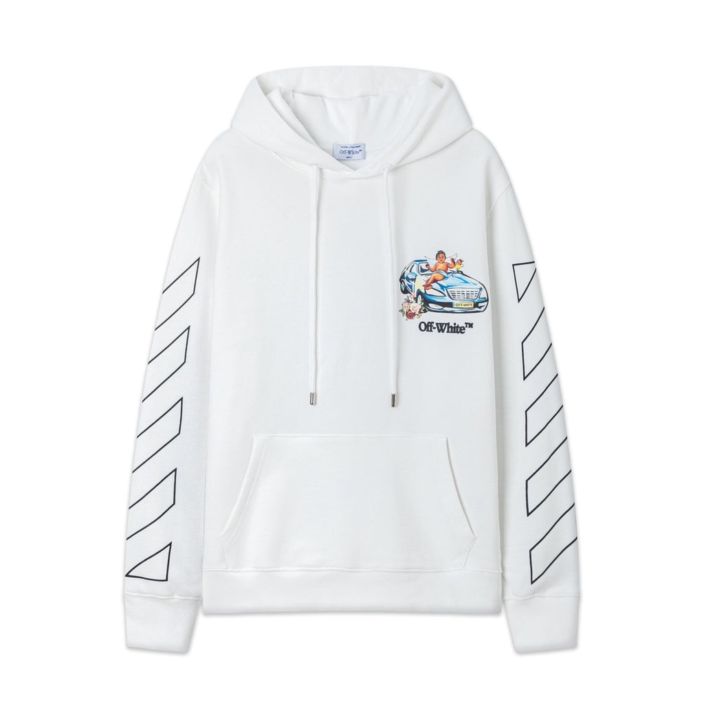 Poleron Off-White - Negro / Blanco
