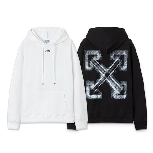 Poleron Off-White - Negro / Blanco
