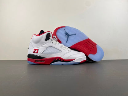 Air Jordan Retro 5 "Fire Red Black Tongue"