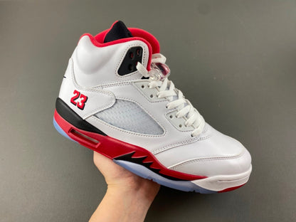 Air Jordan Retro 5 "Fire Red Black Tongue"
